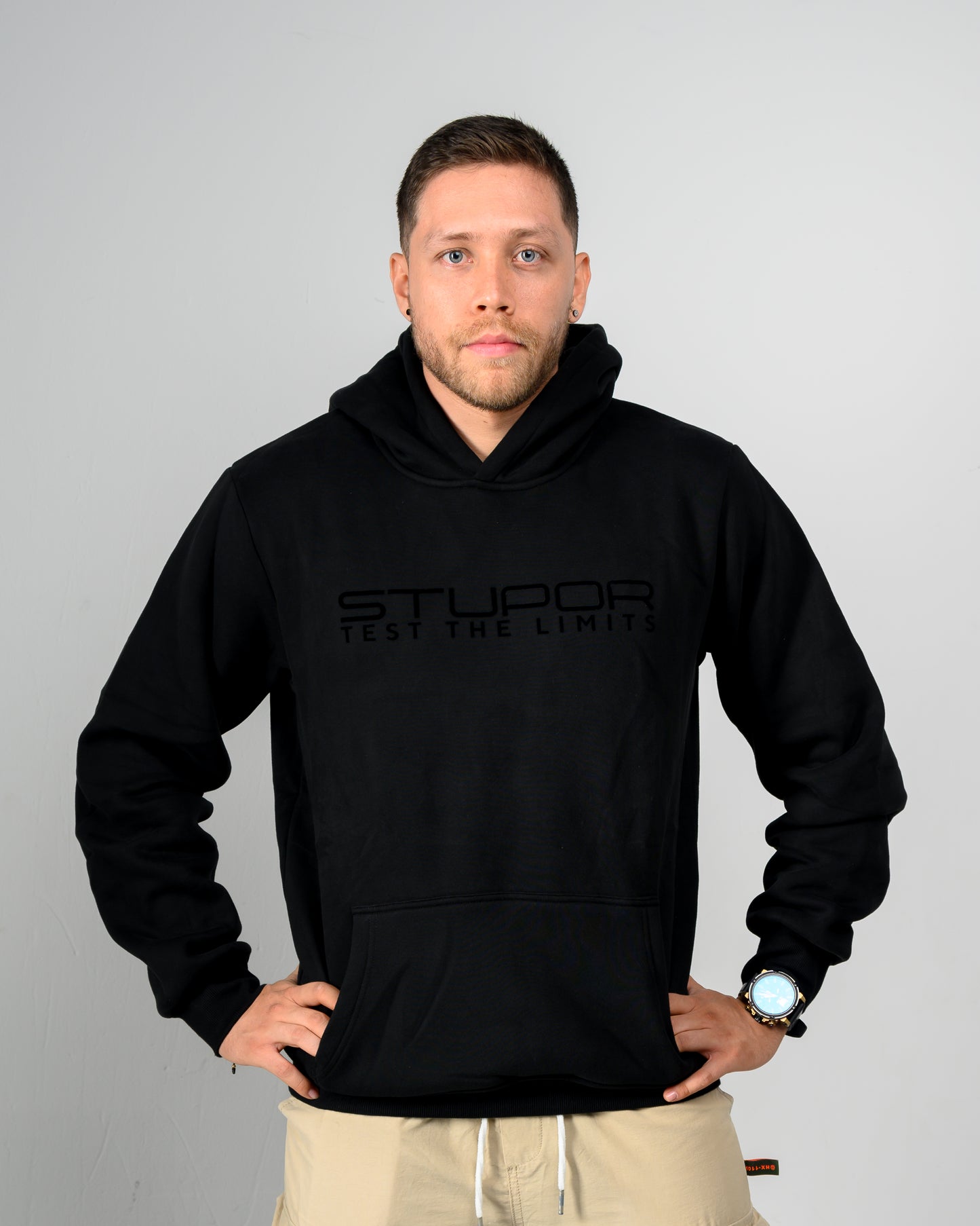 Stupor Retro Vintage Wax Printed Hooded