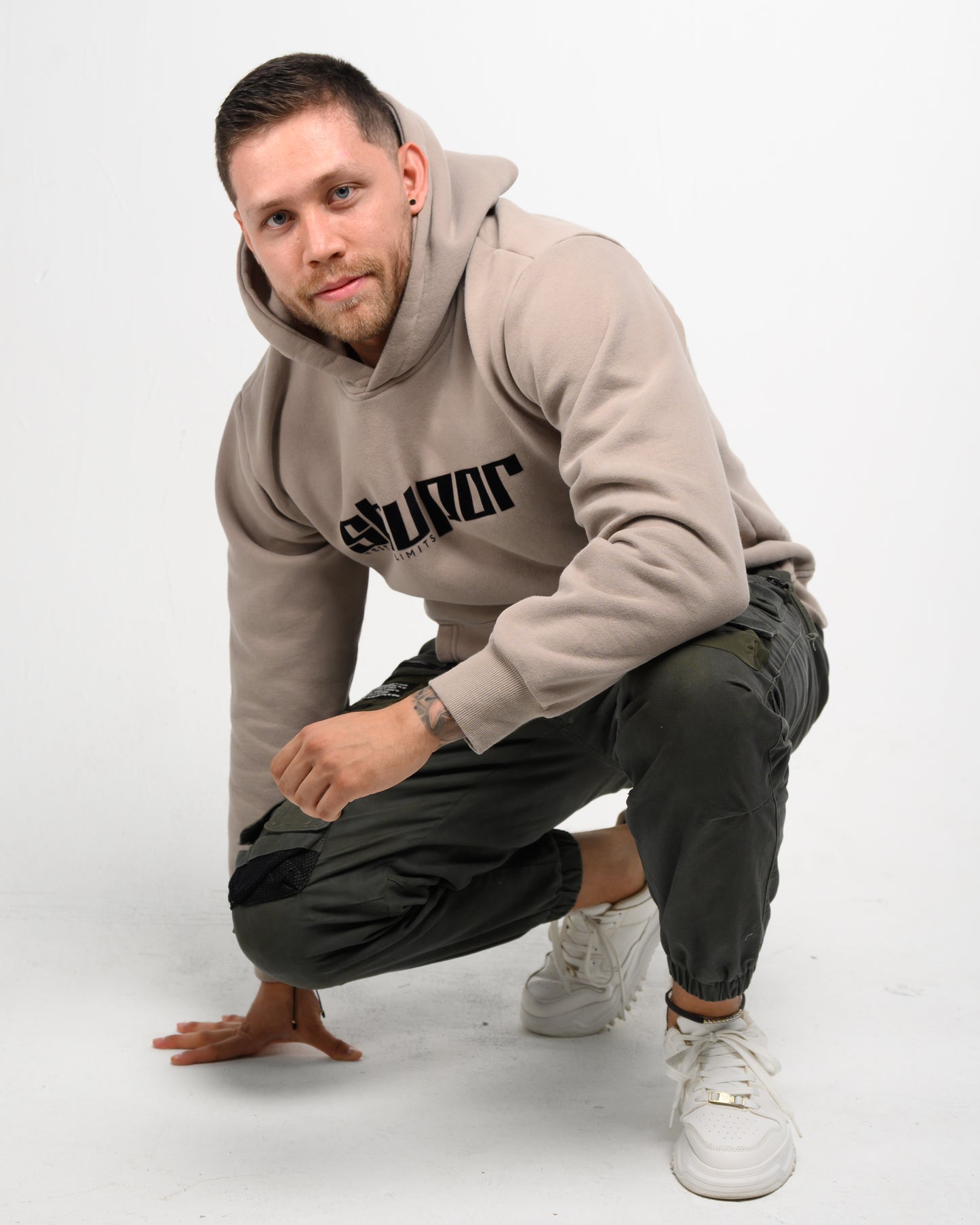 Stupor Retro Vintage Wax Printed Hooded
