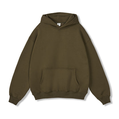 Cozy Solid Color Hooded Sweater