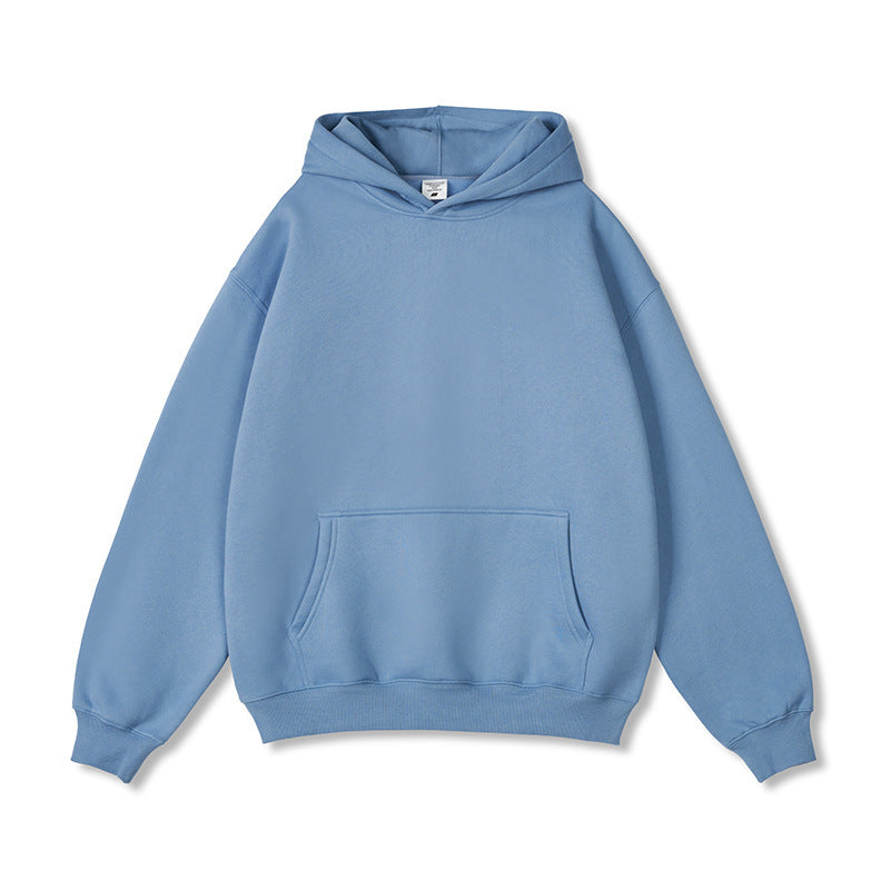 Cozy Solid Color Hooded Sweater