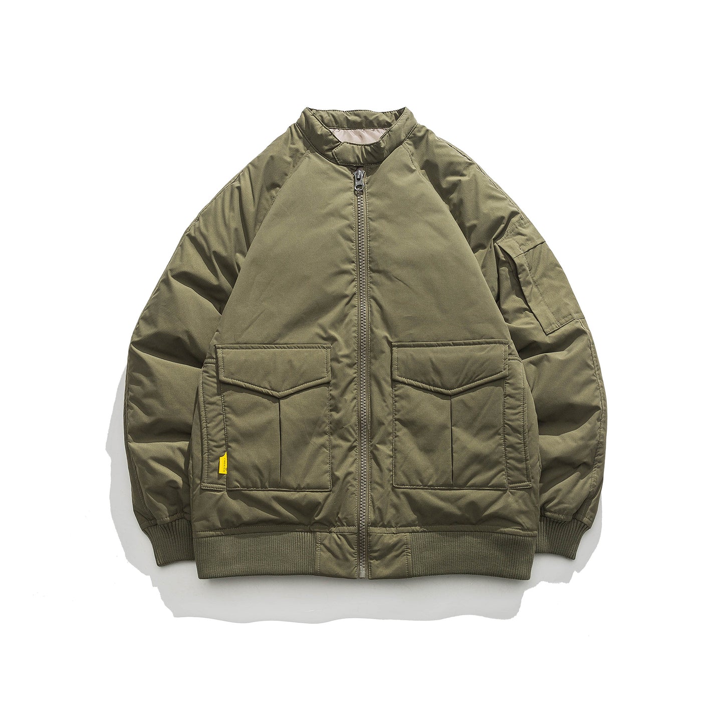 Stand Collar Workwear Flight Down Jacket