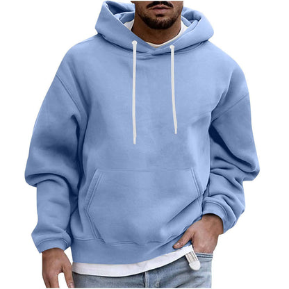 Classic Solid Color Casual Hoodie